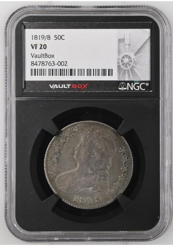 1819/8 50C NGC VF20 FRONT