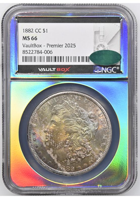 1882-CC $1 NGC MS66 CAC TONER FRONT