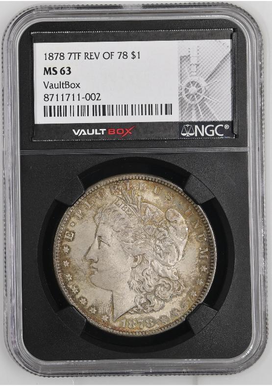 1878 7TF REV OF 78 $1 NGC MS63 FRONT