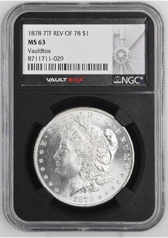 1878 7TF REV OF 78 $1 NGC MS63 FRONT