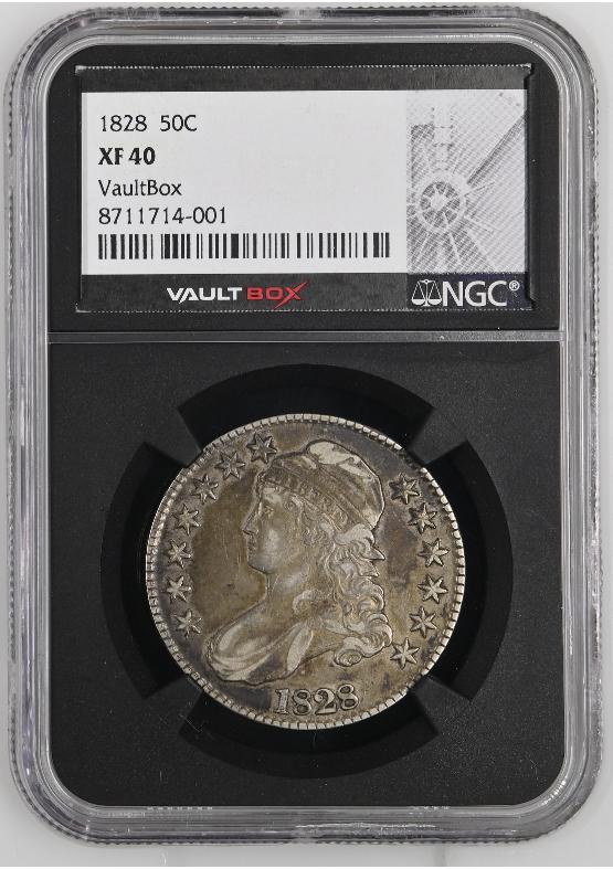 1828 50C NGC XF40 FRONT