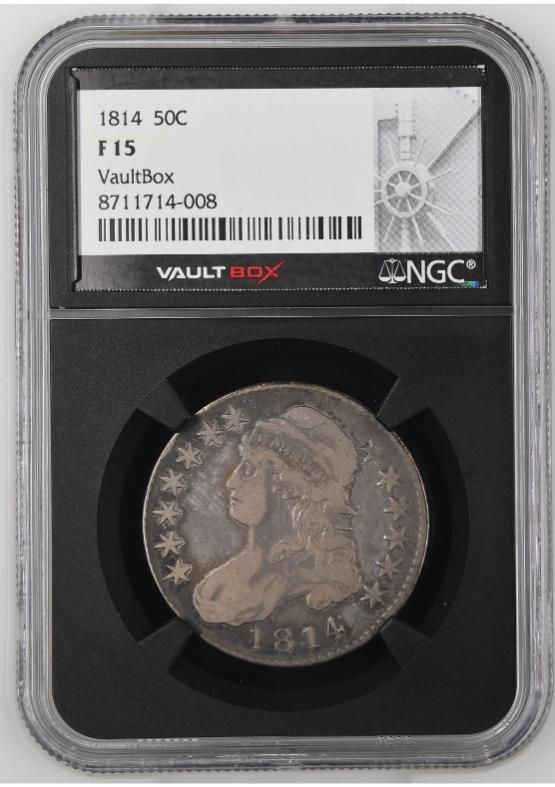 1814 50C NGC F15 FRONT