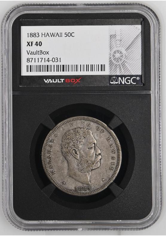 1883 HAWAII 50C NGC XF40 FRONT