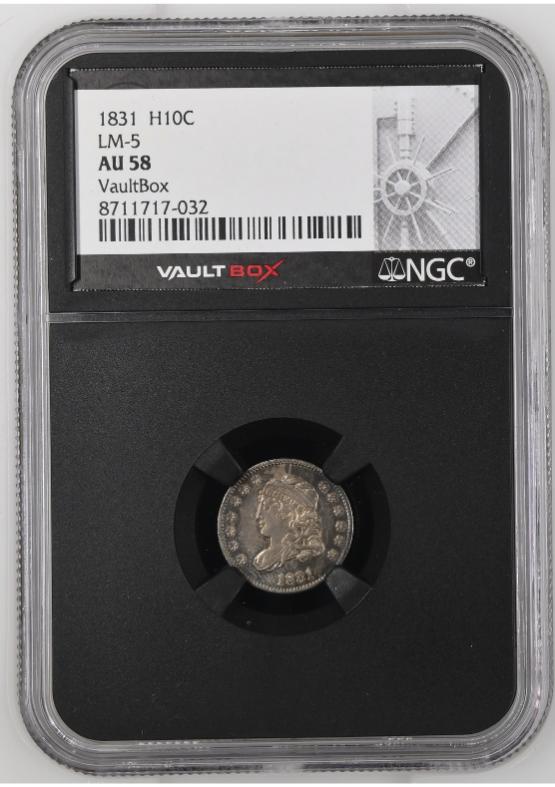 1831 H10C LM-5 NGC AU58 FRONT