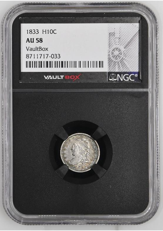 1833 H10C NGC AU58 FRONT