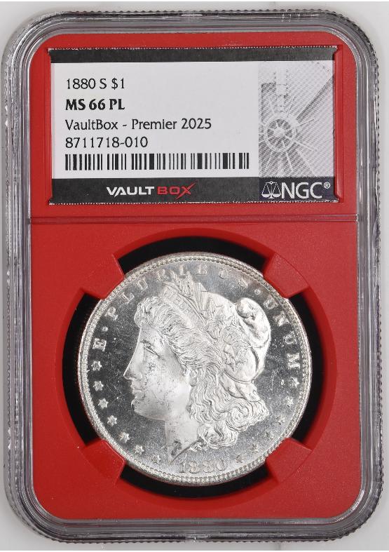 1880-S $1 NGC MS66PL FRONT