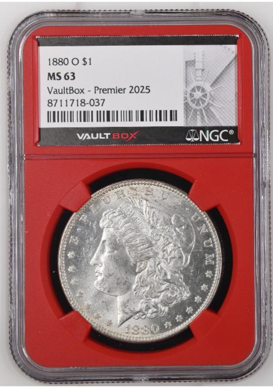 1880-O $1 NGC MS63 FRONT