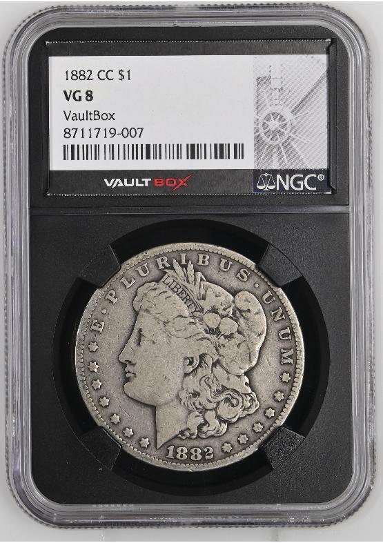 1882-CC $1 NGC VG8 FRONT