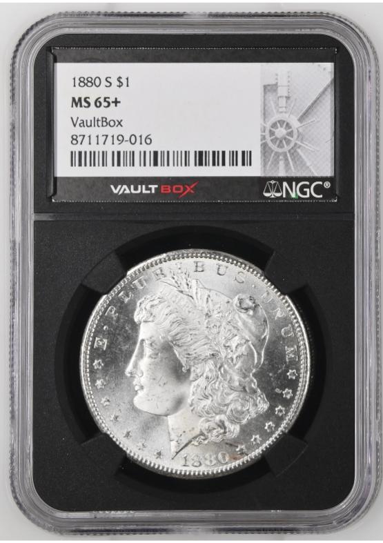 1880-S $1 NGC MS65+ FRONT