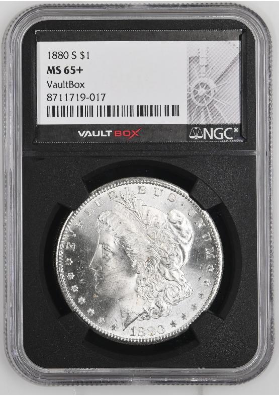 1880-S $1 NGC MS65+ FRONT