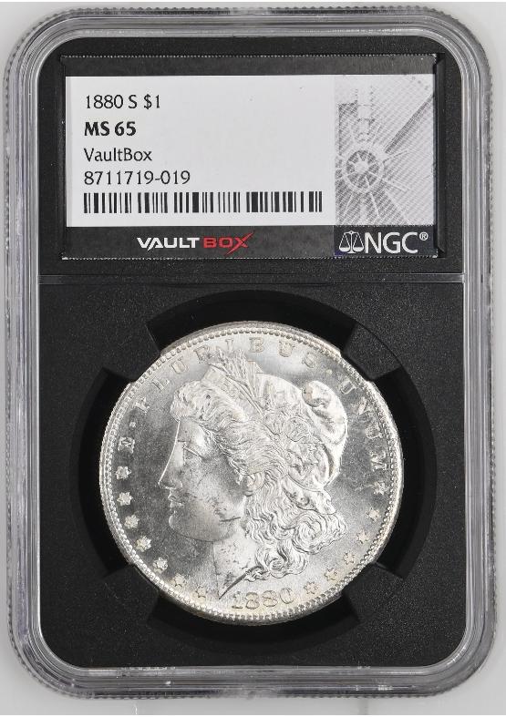 1880-S $1 NGC MS65 FRONT