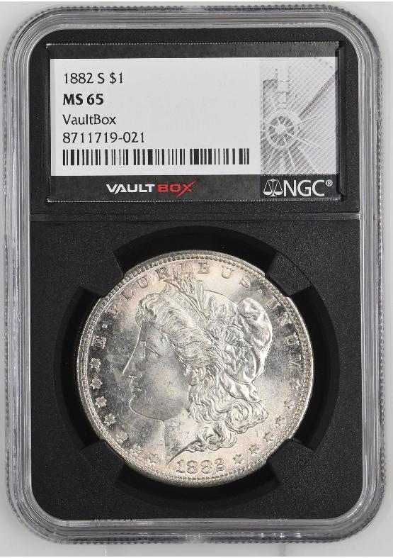 1882-S $1 NGC MS65 FRONT