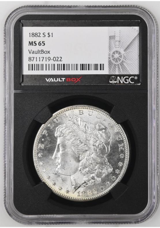 1882-S $1 NGC MS65 FRONT