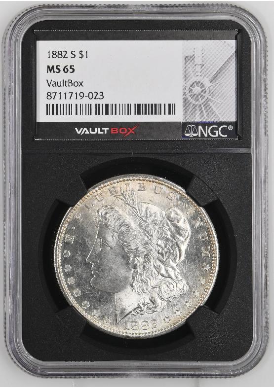 1882-S $1 NGC MS65 FRONT