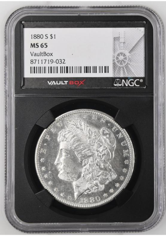 1880-S $1 NGC MS65 FRONT