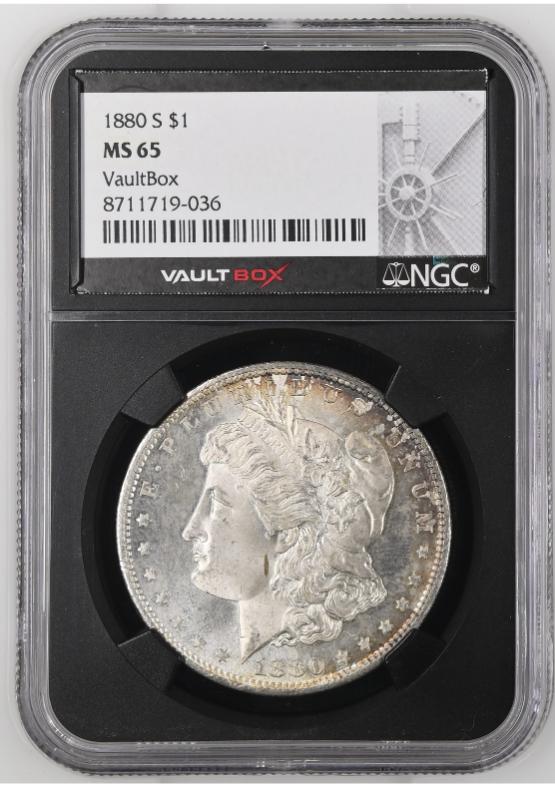 1880-S $1 NGC MS65 FRONT