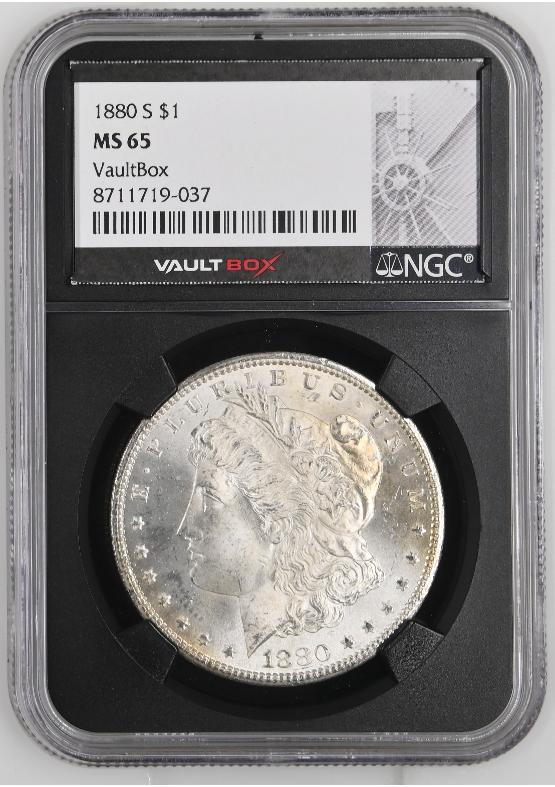 1880-S $1 NGC MS65 FRONT