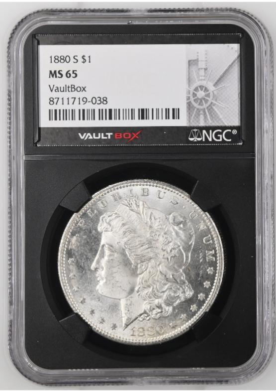 1880-S $1 NGC MS65 FRONT