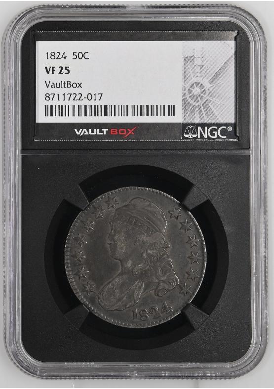 1824 50C NGC VF25 FRONT