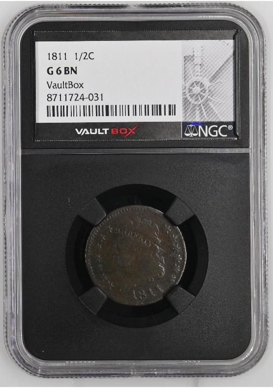 1811 1/2C NGC G6BN FRONT