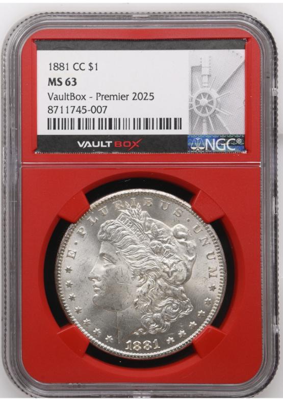 1881-CC $1 NGC MS63 FRONT