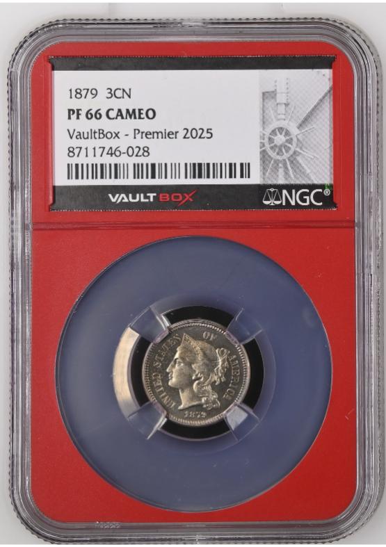 1879 3CN NGC PF66 CAMEO FRONT