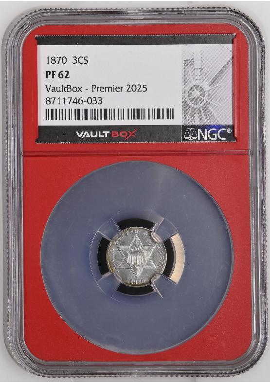 1870 3CS NGC PF62 FRONT