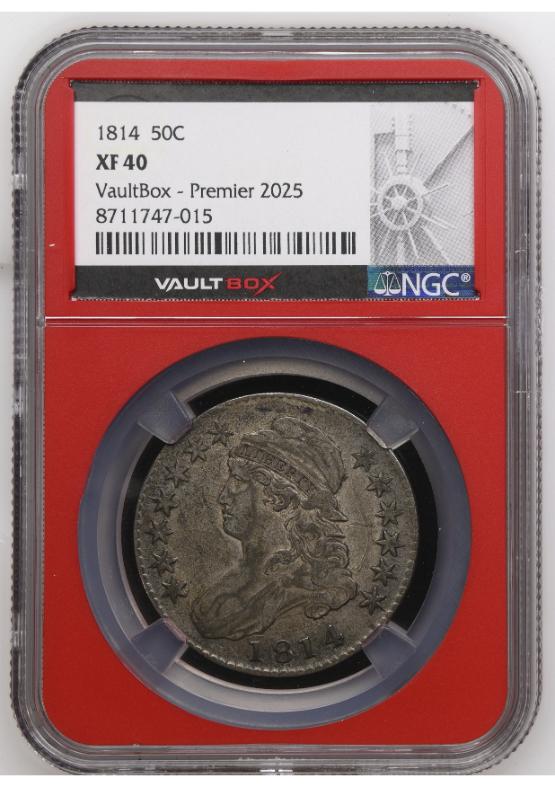 1814 50C NGC XF40 FRONT