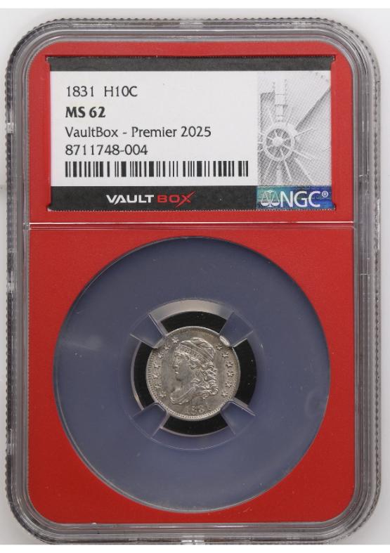 1831 H10C NGC MS62 FRONT