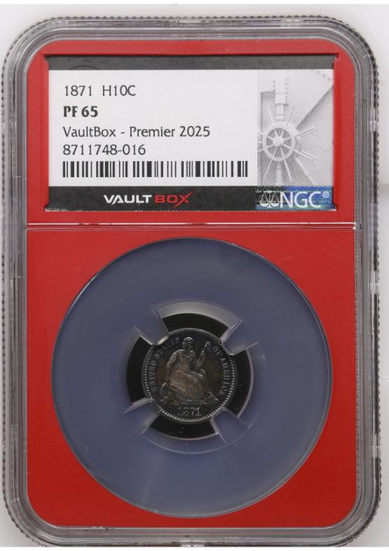 1871 H10C NGC PF65 FRONT
