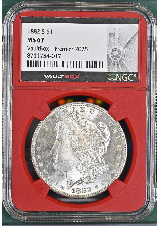1882-S $1 NGC MS67 FRONT