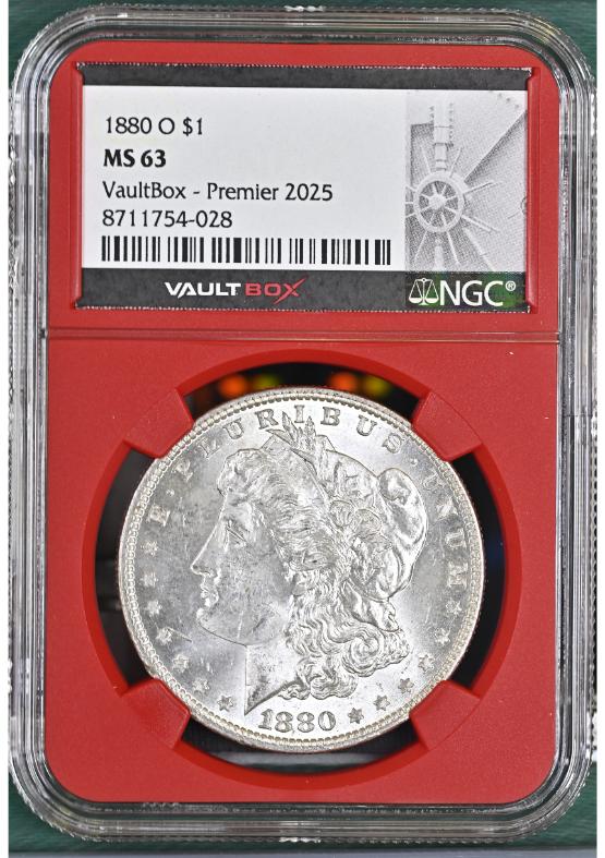 1880-O $1 NGC MS63 FRONT