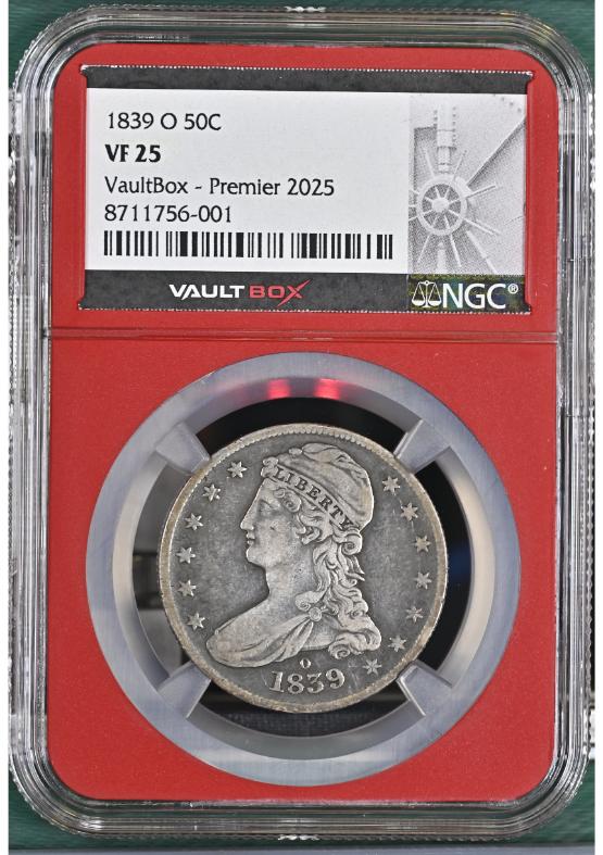 1839-O 50C NGC VF25 FRONT