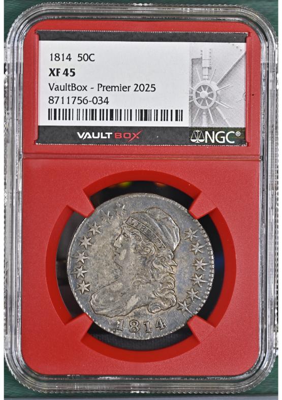 1814 50C NGC XF45 FRONT