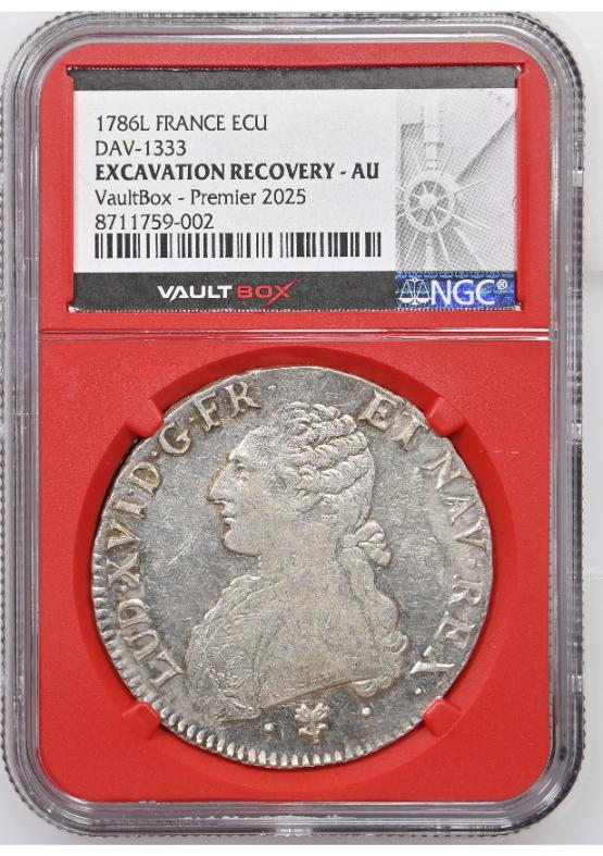 1786L FRANCE ECU DAV-1333 EXCAVATION RECOVERY - NGC AU FRONT