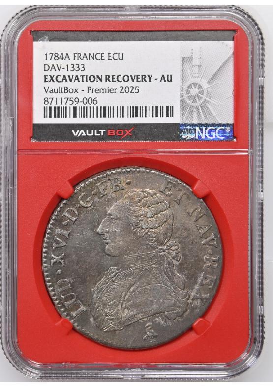 1784A FRANCE ECU DAV-1333 EXCAVATION RECOVERY - NGC AU FRONT