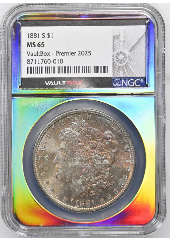 1881-S $1 NGC MS65 TONER FRONT
