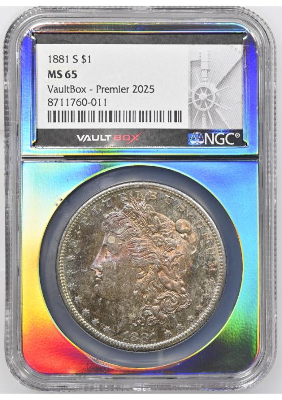1881-S $1 NGC MS65 TONER FRONT