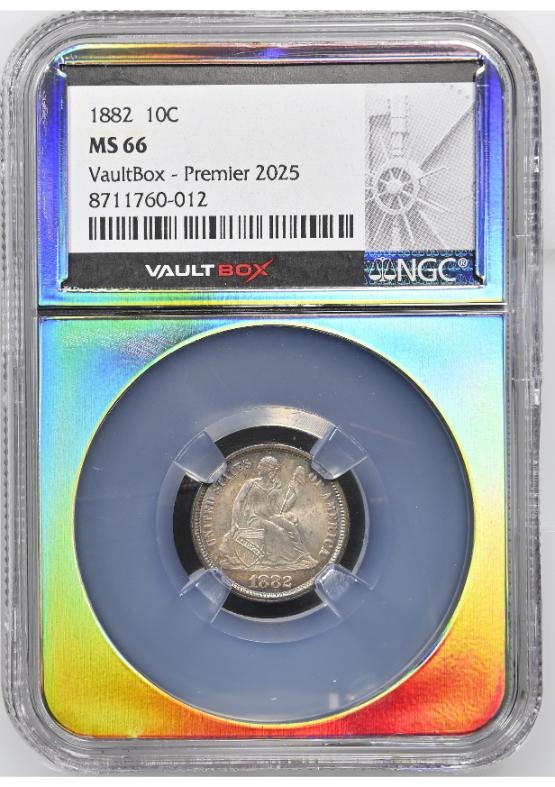 1882 10C NGC MS66 TONER FRONT