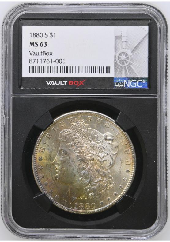 1880-S $1 NGC MS63 TONER FRONT