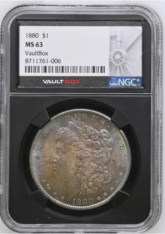 1880 $1 NGC MS63 TONER FRONT