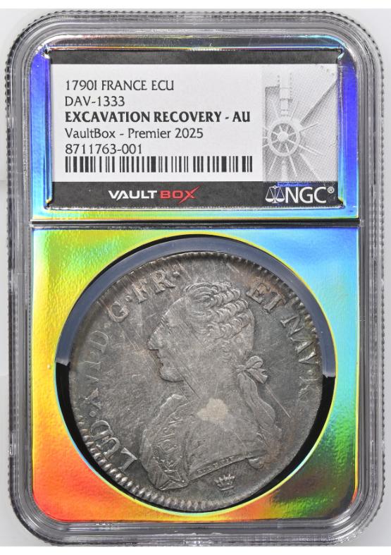 1790I FRANCE ECU DAV-1333 EXCAVATION RECOVERY - NGC AU TONER FRONT