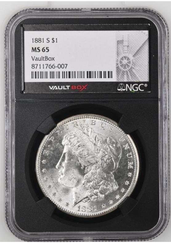 1881-S $1 NGC MS65 FRONT
