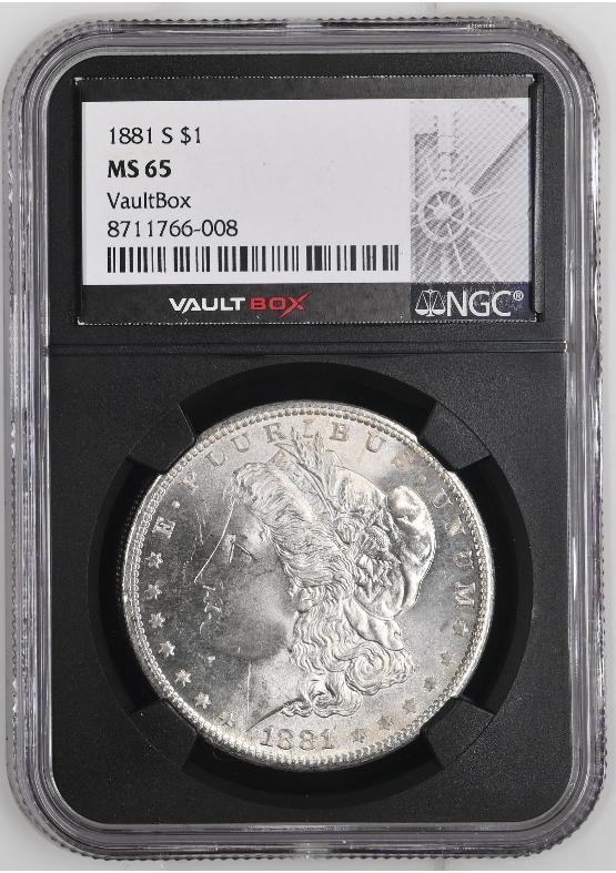 1881-S $1 NGC MS65 FRONT