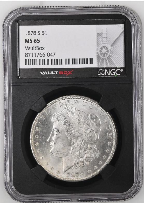 1878-S $1 NGC MS65 FRONT