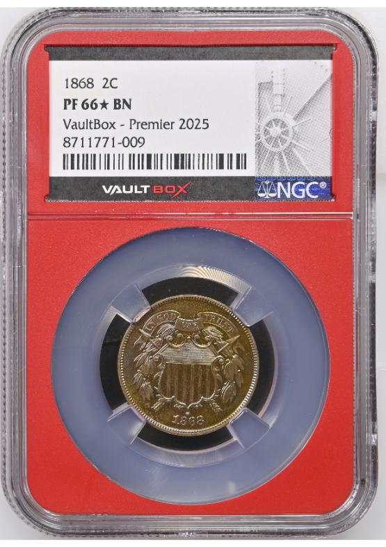 1868 2C NGC PF66*BN FRONT
