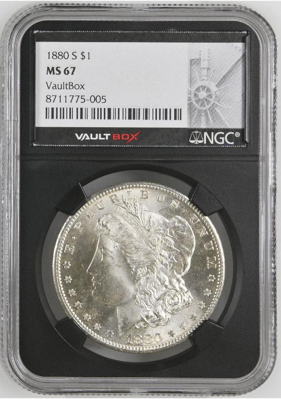 1880-S $1 NGC MS67 FRONT