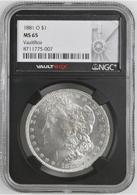 1881-O $1 NGC MS65 FRONT