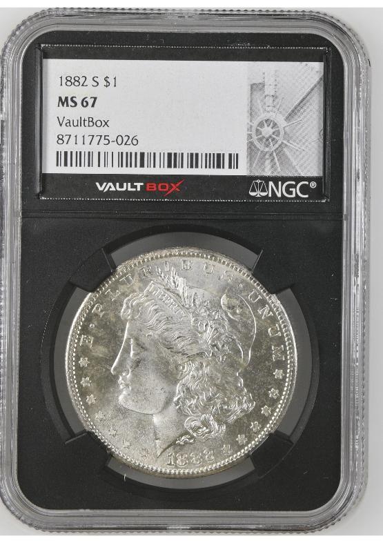 1882-S $1 NGC MS67 FRONT