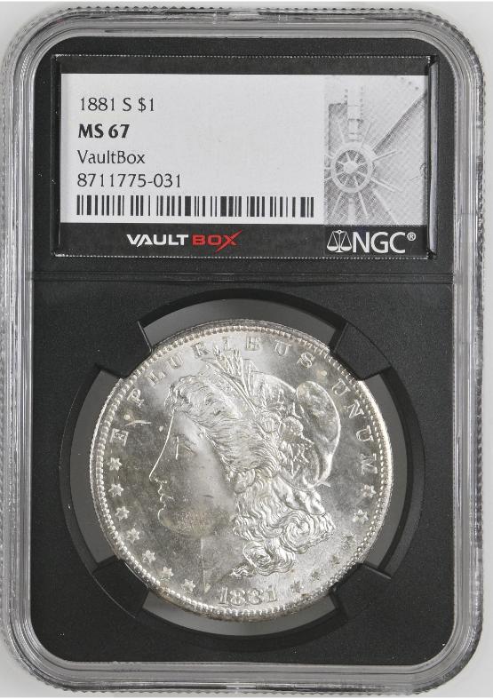 1881-S $1 NGC MS67 FRONT